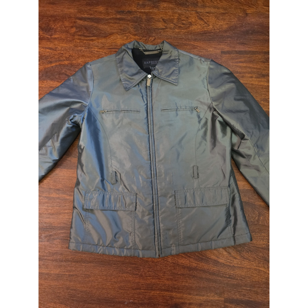 Express Gunmetal Gray Jacket Size Medium - image 2